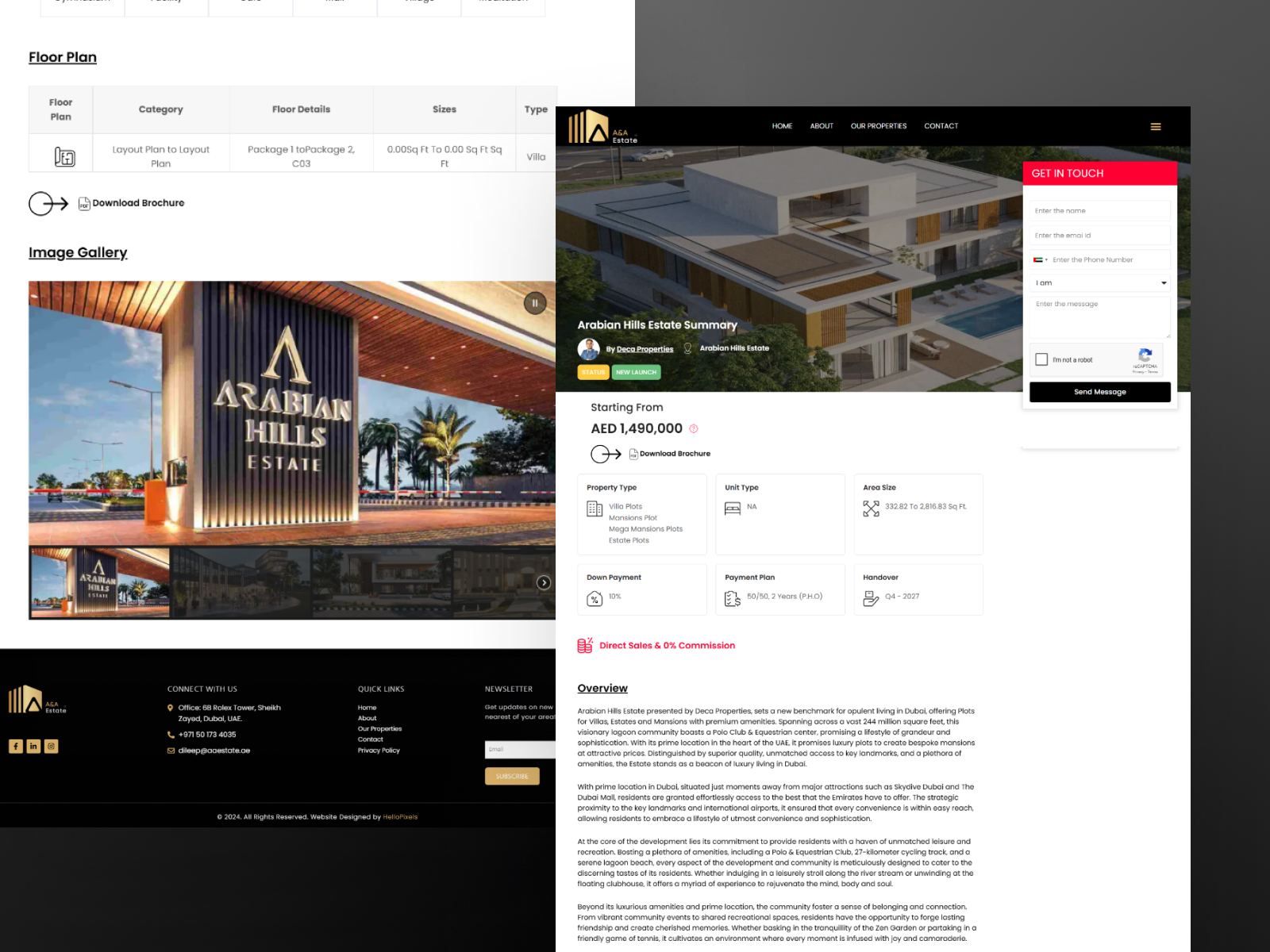 Arabian Hills Estate — Luxury Property Listing UI project preview